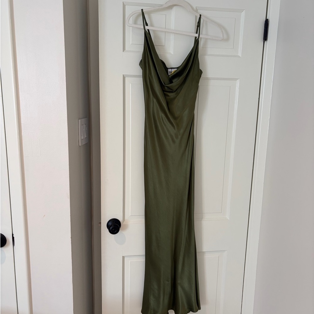 SNDYS Skin Maxi Dress in Olive - Picture 4 of 7